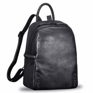 Genuine Leather Backpack Vintage Real Leather Knapsack Purse Uwu >:)